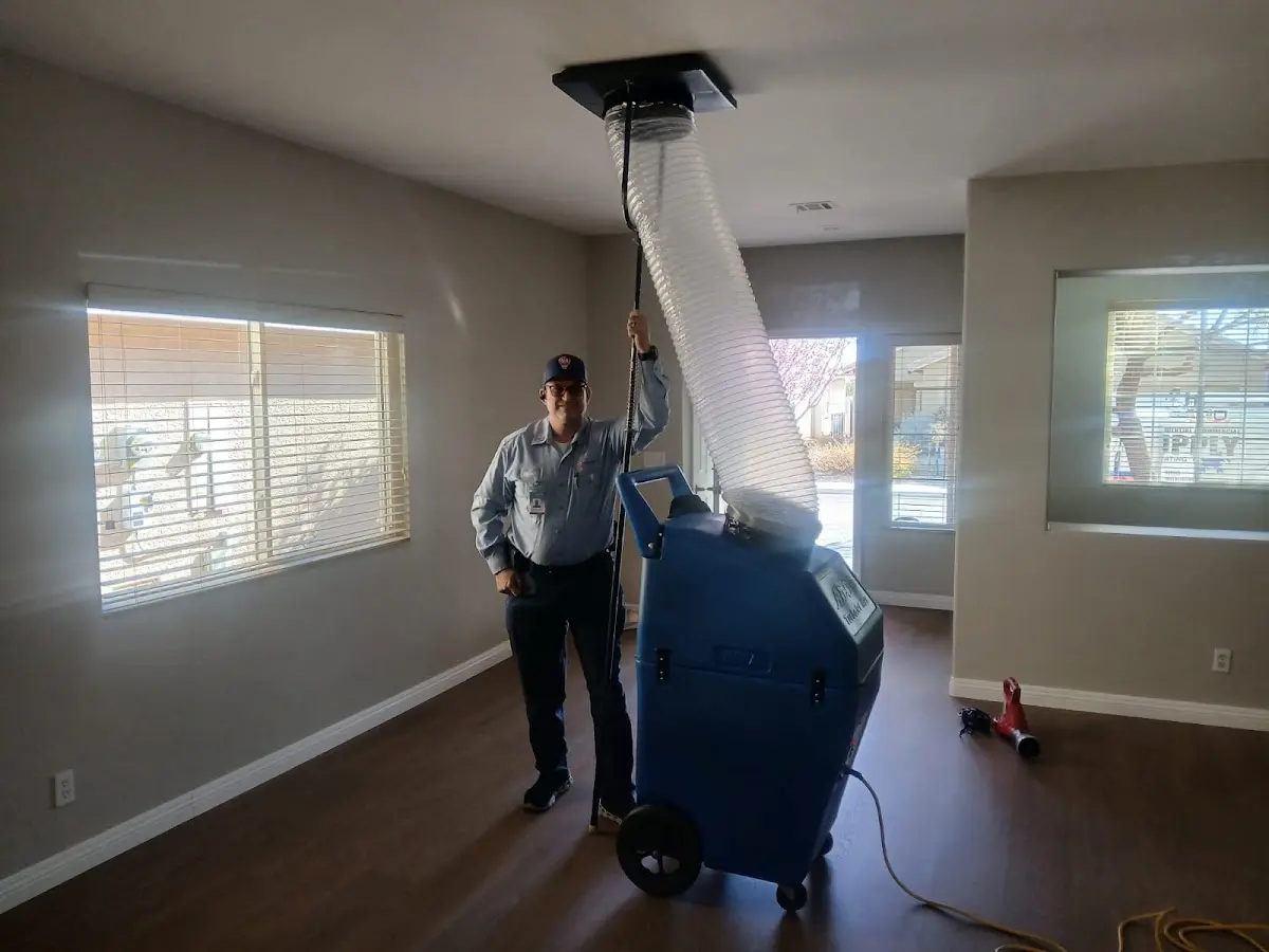 Professional Dryer Vent Cleaning work inside a Aledo home